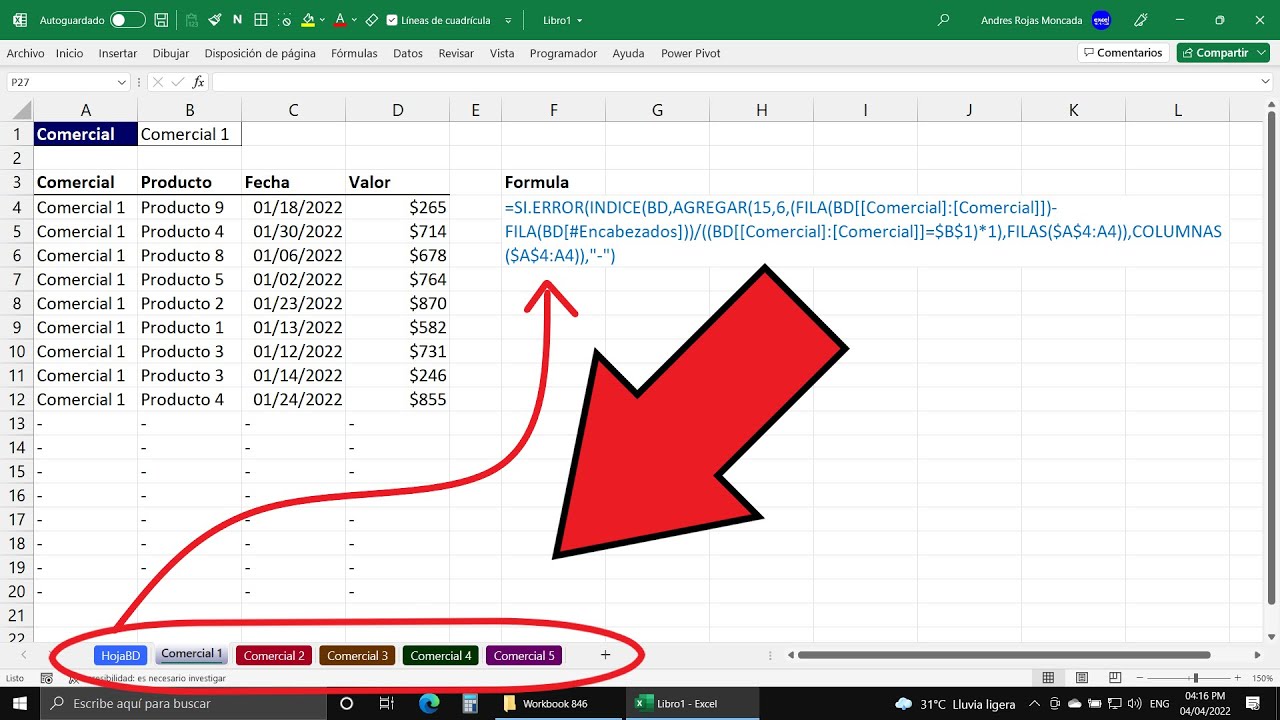 Cómo Buscar Un Dato En Varias Hojas De Excel Aprender Excel 1725